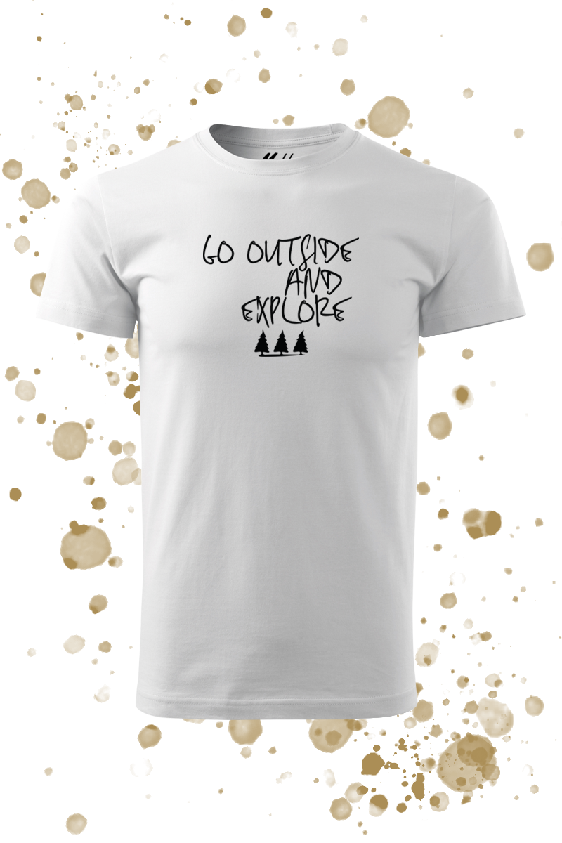 Go outside and explore férfi póló