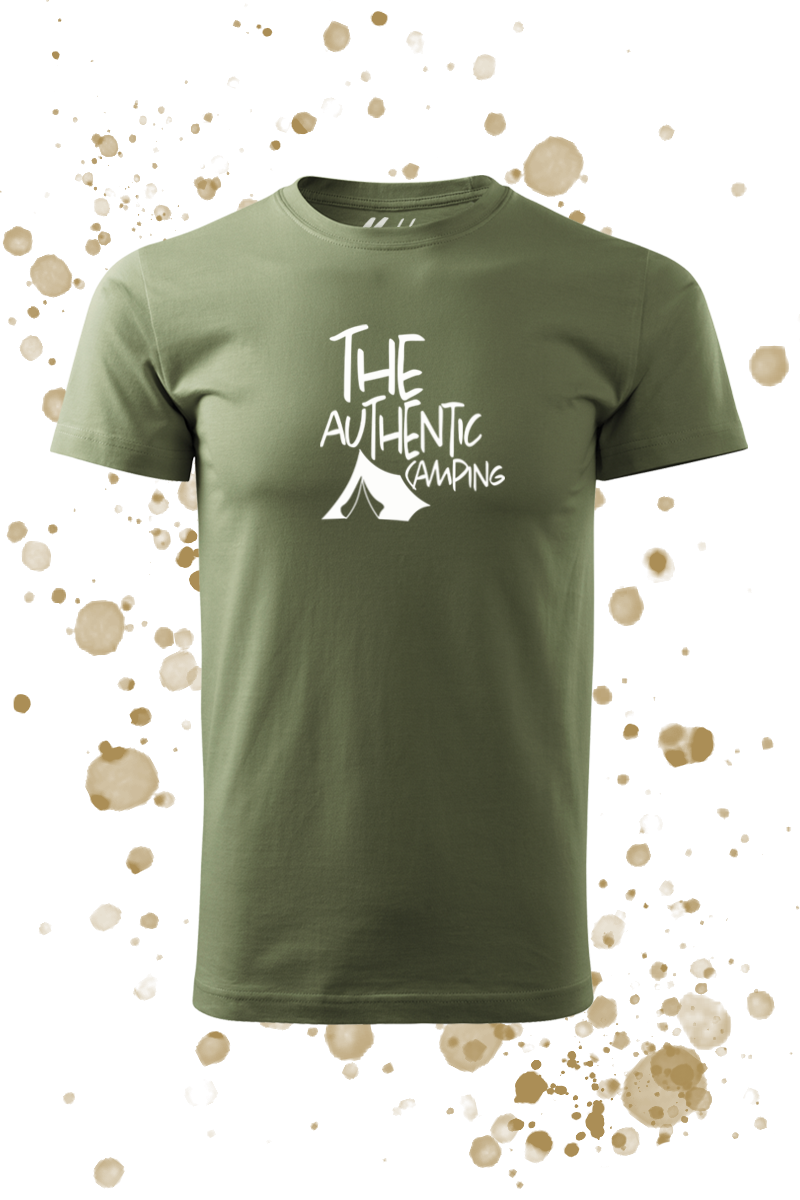 The authentic camping férfi póló