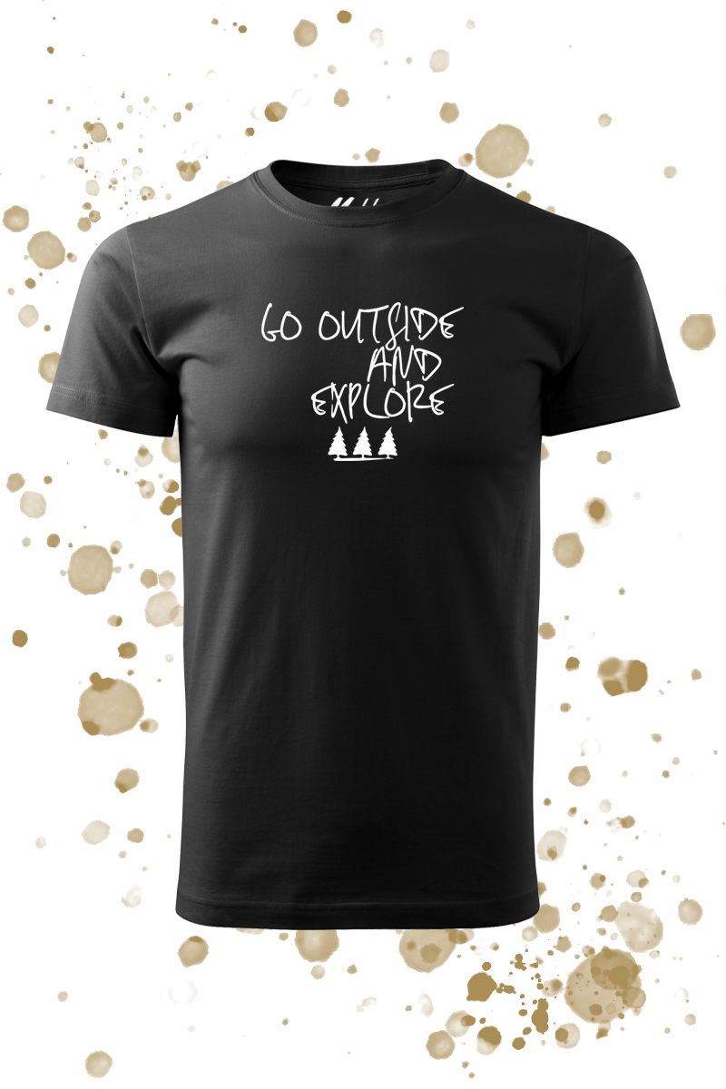 Go outside and explore férfi póló