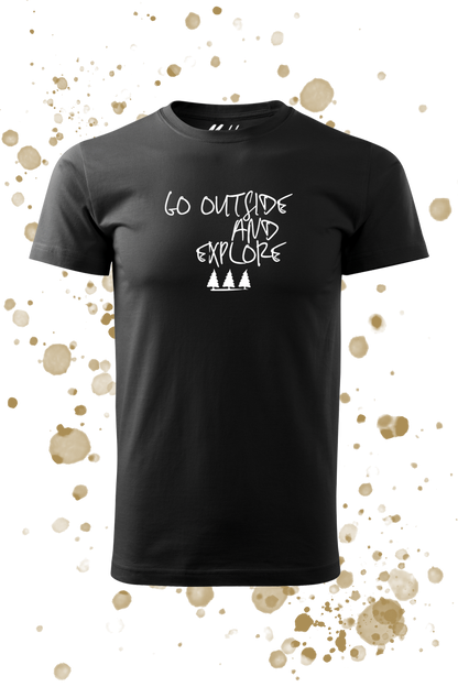 Go outside and explore férfi póló